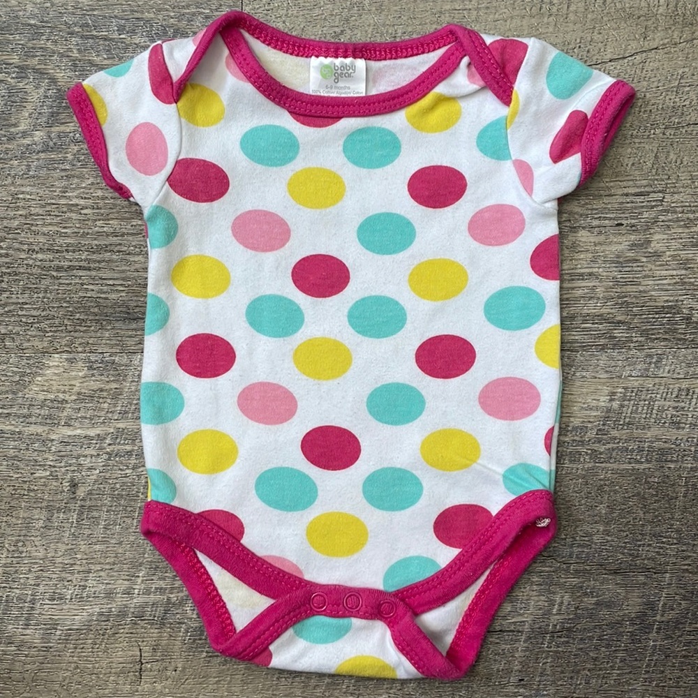 Baby Gear | 6-9M Colorful Polka Dot Onesie